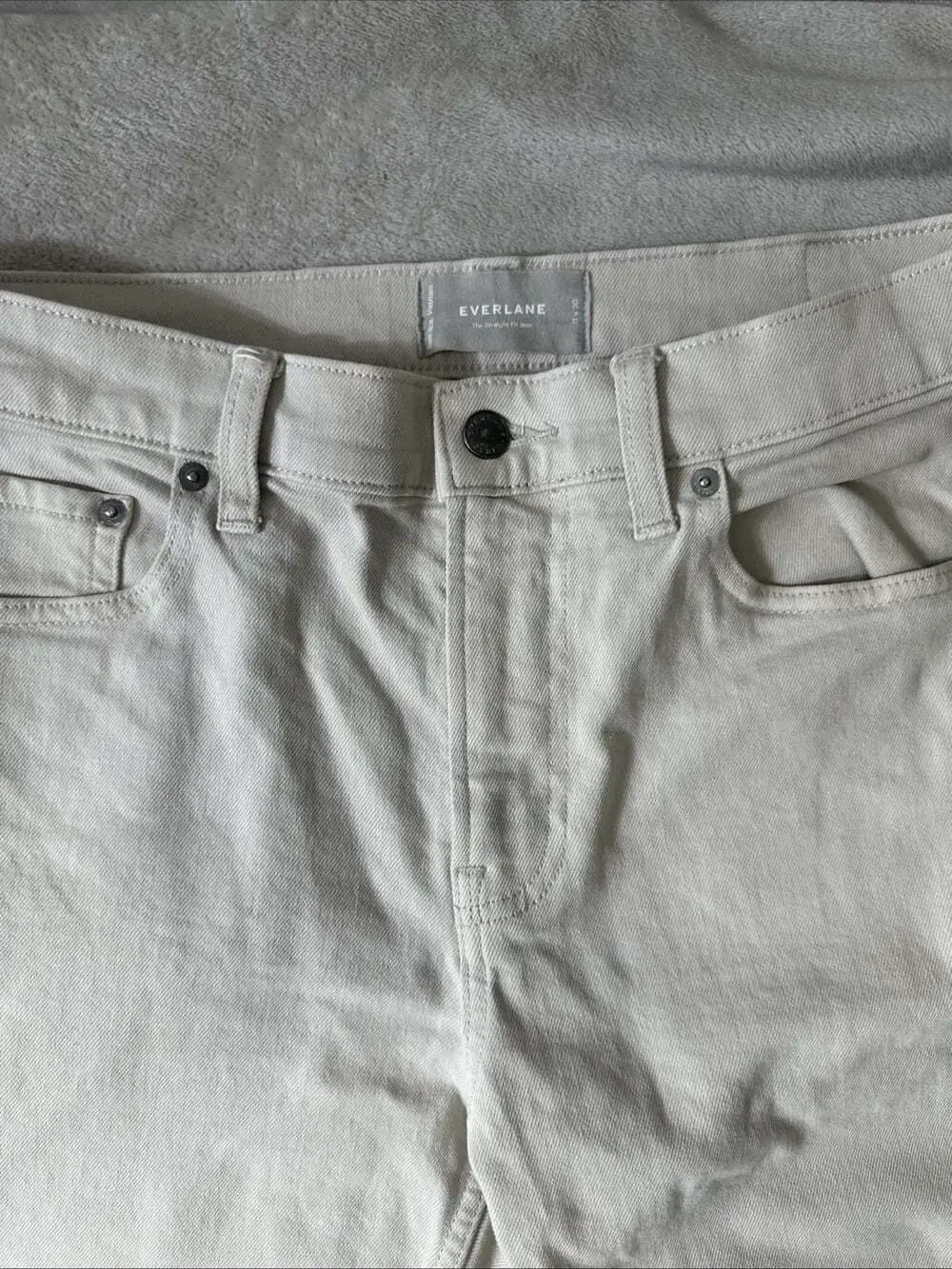 Everlane Men’s Straight Fit Jeans 31x30 Beige Tan Denim Pants